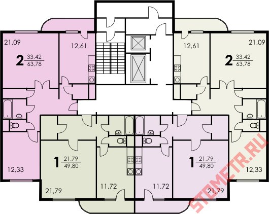 планировка квартир С-222