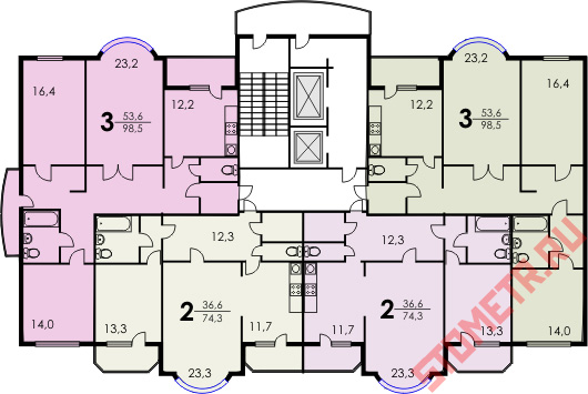 планировка квартир И-155