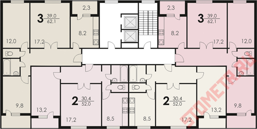 планировка квартир П-30