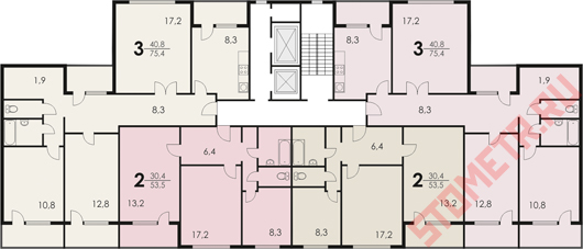 планировка квартир П-55